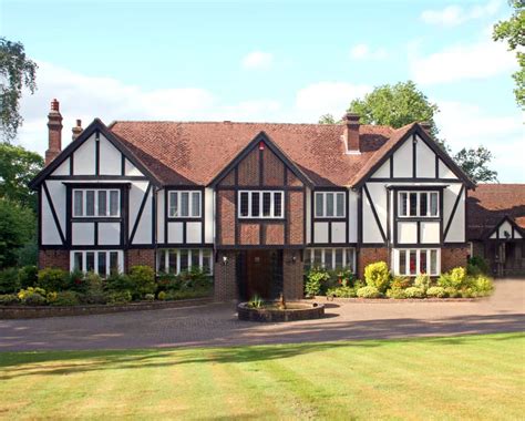 tudor houses close together.